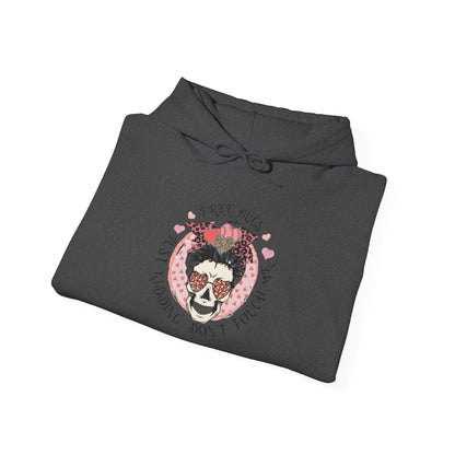 Hoodie — 'I Need Hugs, Just Kidding Don't Touch' Vintage Sloth Graphic Hoodie