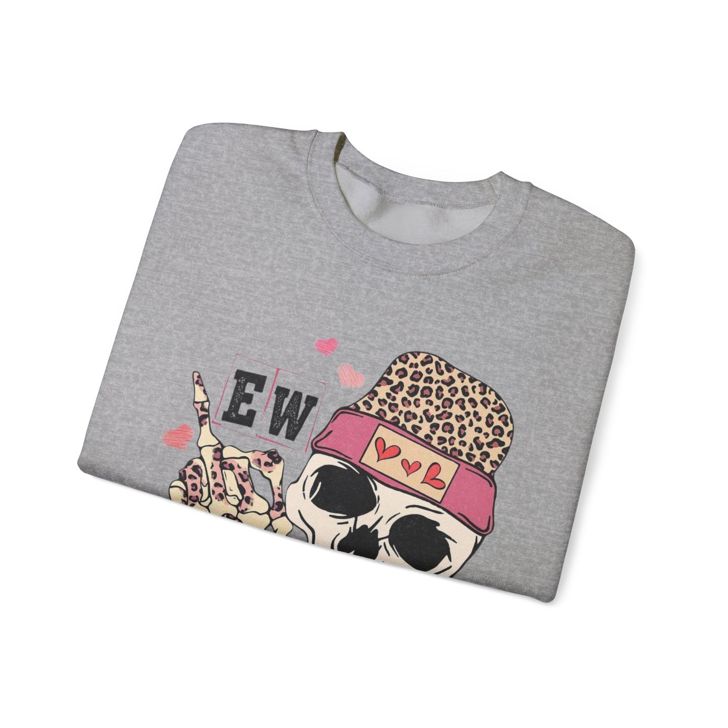 Skull & Flowers 'Ew Love' Crewneck Sweatshirt