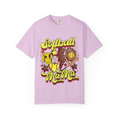 Softball Mama T-Shirt — Retro Softball Mom Graphic Tee