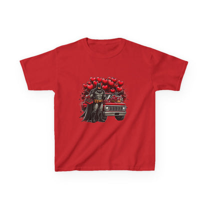 Kids Vader Valentine T‑Shirt — Darth Vader with Hearts and Vintage Car