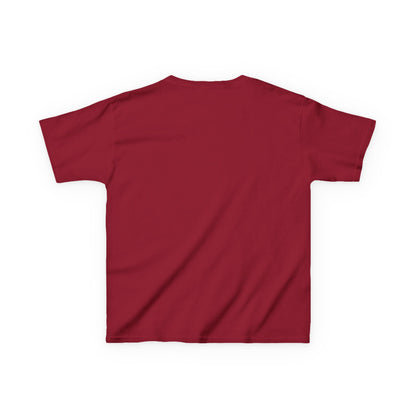 Valentine Blue Monster Kids Tee — Cute Fluffy Monster with Roses & Heart Paint