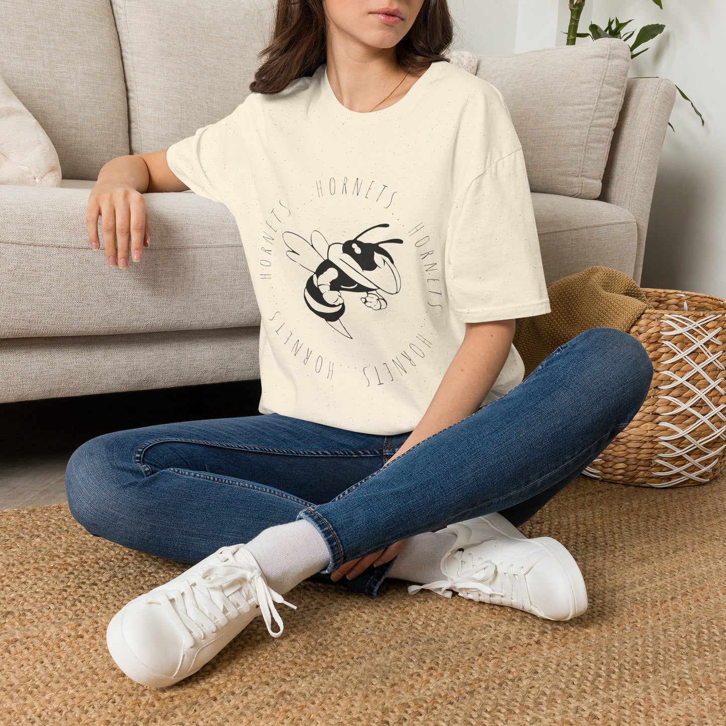 Hornets Retro Tee — Vintage Mascot Bee Graphic T-Shirt