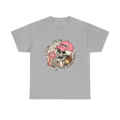 Living Life SPORTS MOM Skull Tee — Mama Cap Vintage Surf School Shirt