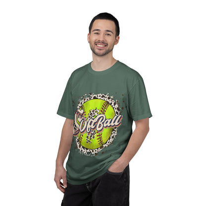 Softball Vintage Graphic T-Shirt — Neon Softball Logo Tee