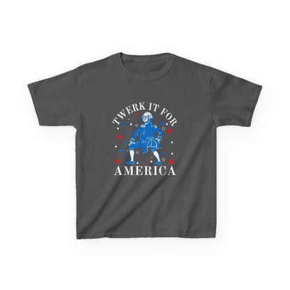 Kids T-Shirt - "Twerk It For America" Patriotic 4th of July Dance Tee