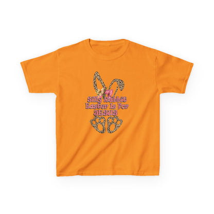 Kids Tee — Leopard Bunny Ears & 'This Little Bunny Is For Jesus' Easter Shirt