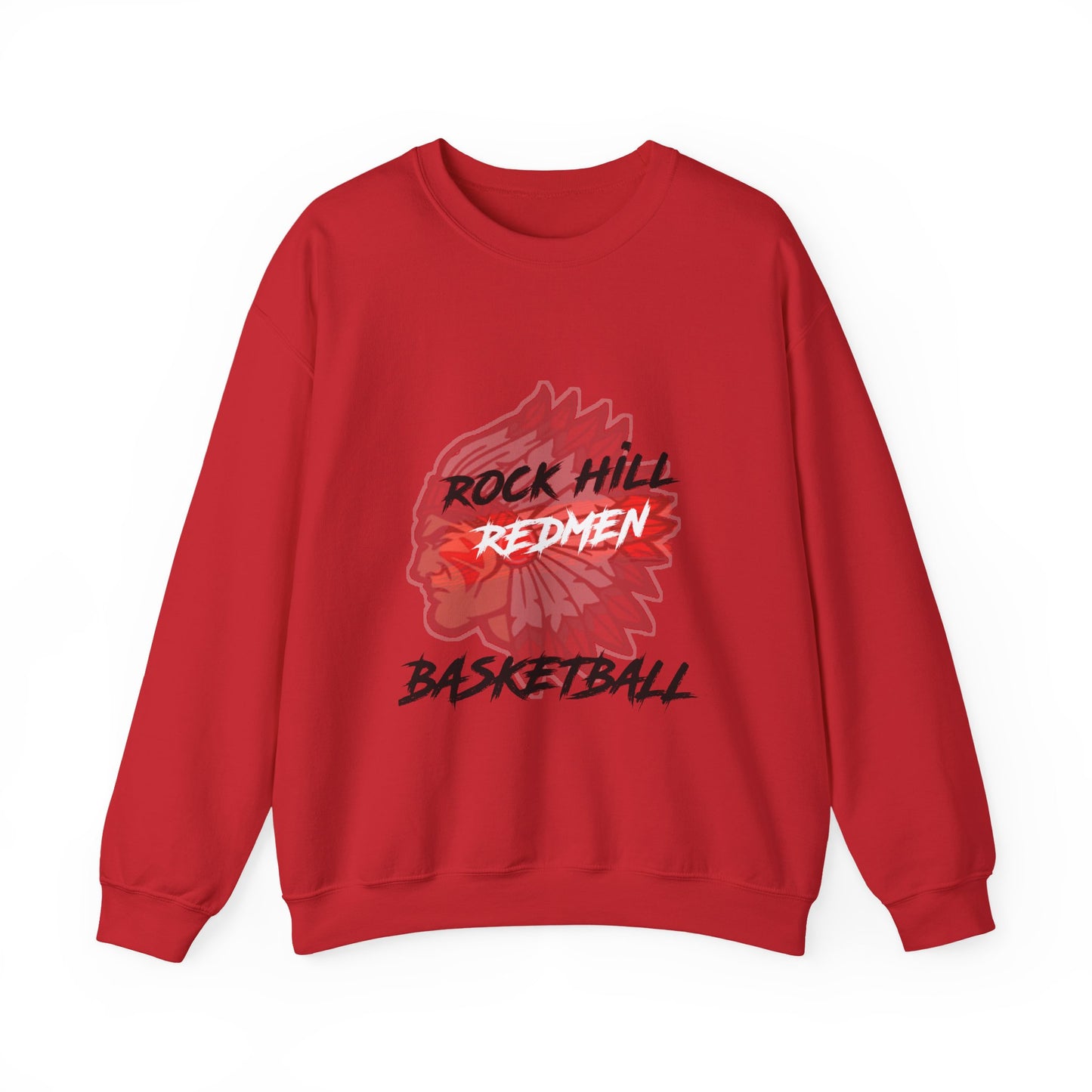 Rock Hill Redmen Basketball Crewneck Sweatshirt