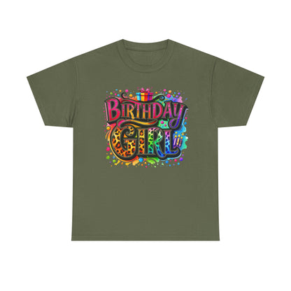 Birthday Girl T-Shirt — Colorful Party Graphic Tee for Her