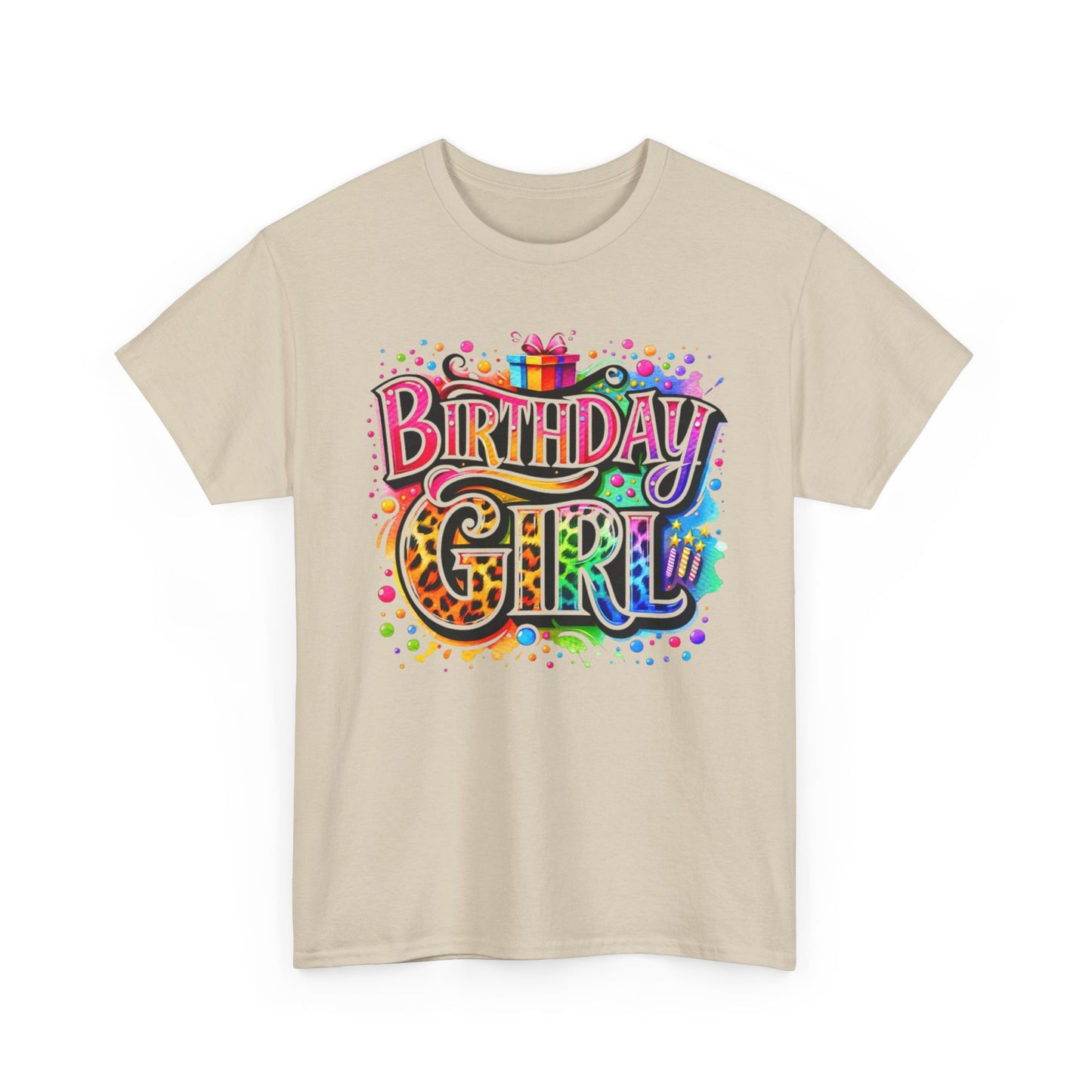 Birthday Girl T-Shirt — Colorful Party Graphic Tee for Her