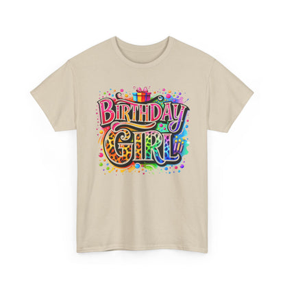 Birthday Girl T-Shirt — Colorful Party Graphic Tee for Her