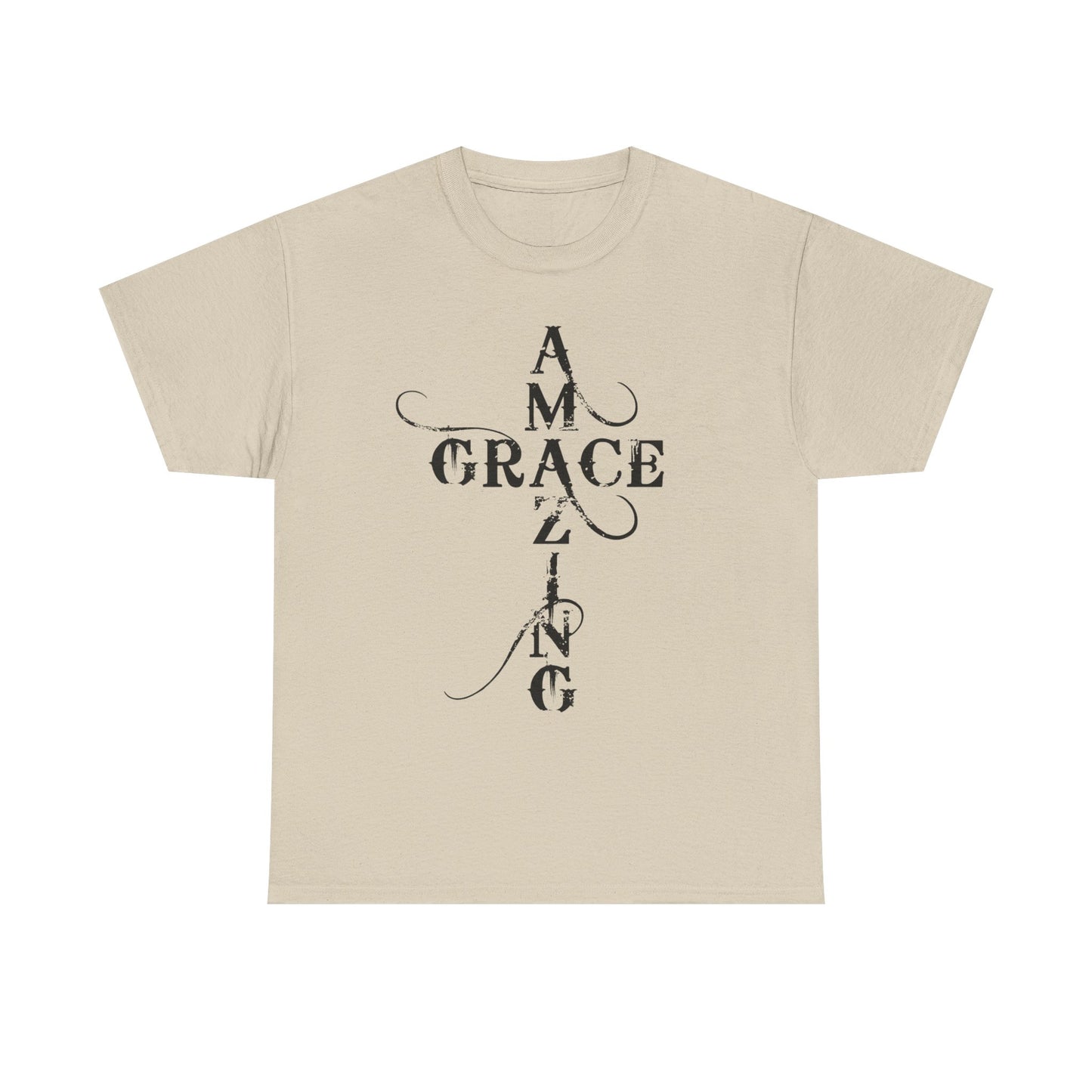 T‑Shirt — “Amazing Grace” Cross Design / “How Sweet the Sound?” Inspirational Gospel Tee