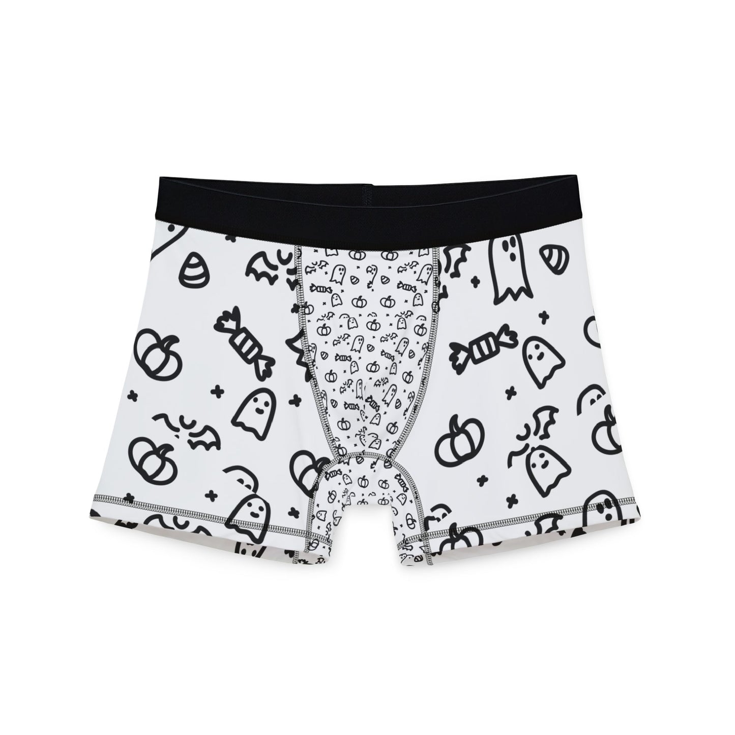 Whimsical Men's Boxers, Comfortable Fun Underwear, Halloween Themed Boxers, Ghost Print Boxers, Gag Gift for Him, Unique Gift Idea