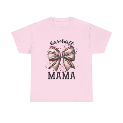 Baseball Mama T-Shirt – Mom Bow Soft Cotton Tee