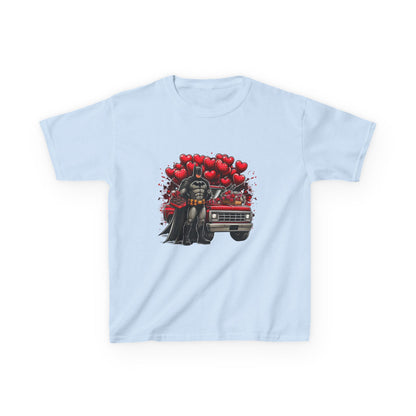 Kids Vader Valentine T‑Shirt — Darth Vader with Hearts and Vintage Car