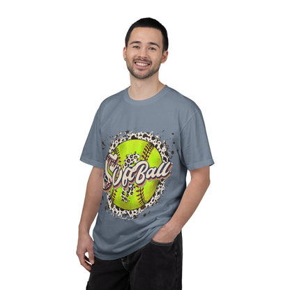 Softball Vintage Graphic T-Shirt — Neon Softball Logo Tee