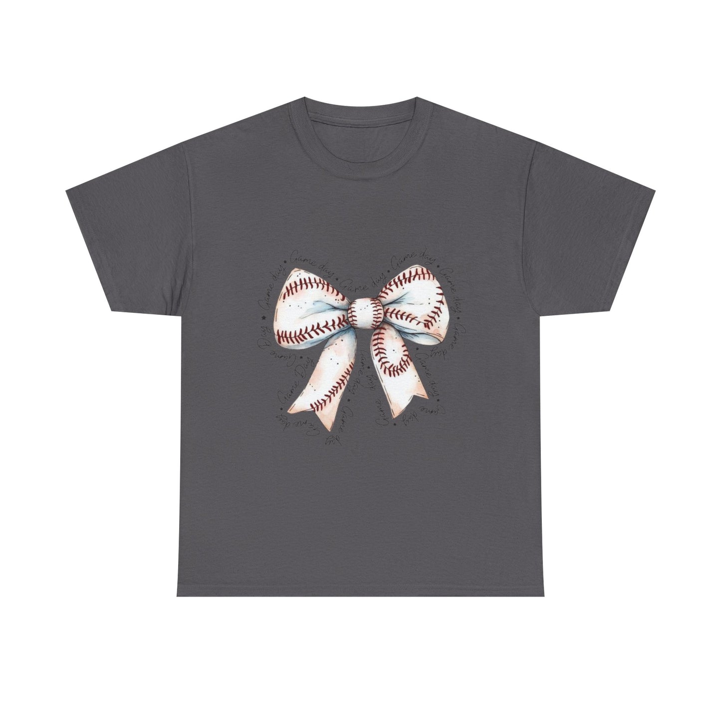 Bow Stitch Tee — Cute Hand-Drawn Ribbon Graphic T-Shirt
