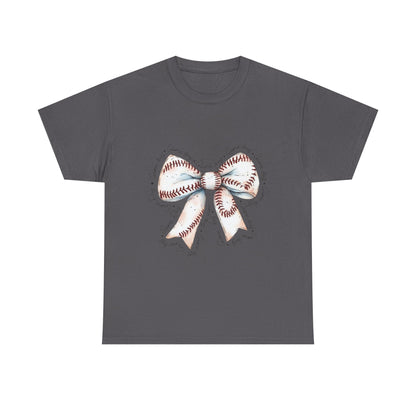 Bow Stitch Tee — Cute Hand-Drawn Ribbon Graphic T-Shirt