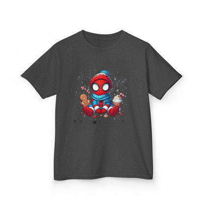Kids Tee — Cozy Winter Superhero with Cookies & Hot Cocoa