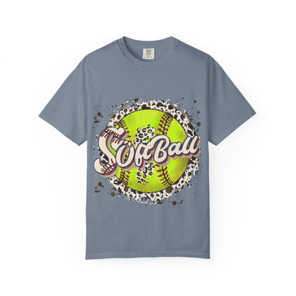 Softball Vintage Graphic T-Shirt — Neon Softball Logo Tee