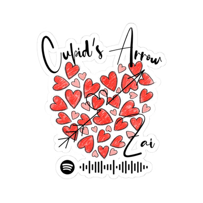 Cupid's Arrow - Heart Cluster Spotify Code Sticker