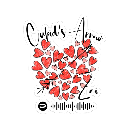 Cupid's Arrow - Heart Cluster Spotify Code Sticker