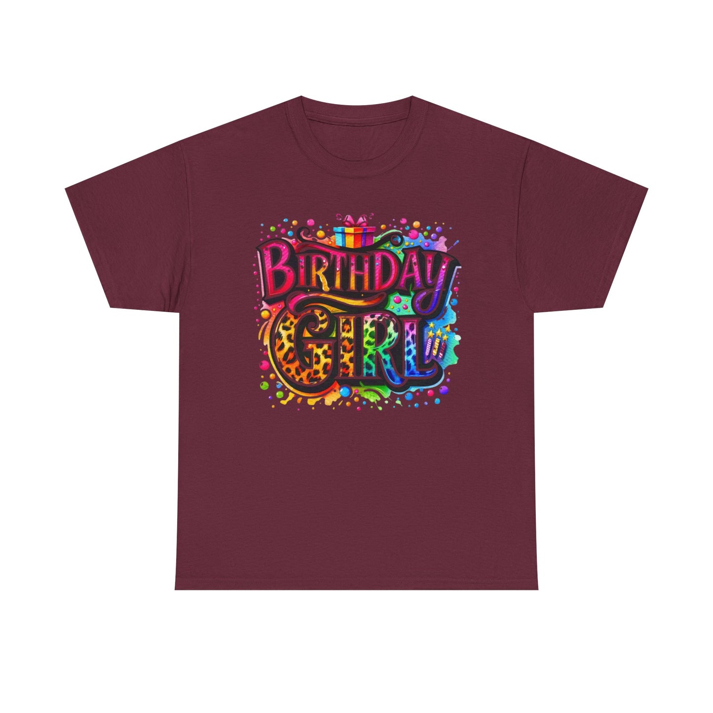 Birthday Girl T-Shirt — Colorful Party Graphic Tee for Her