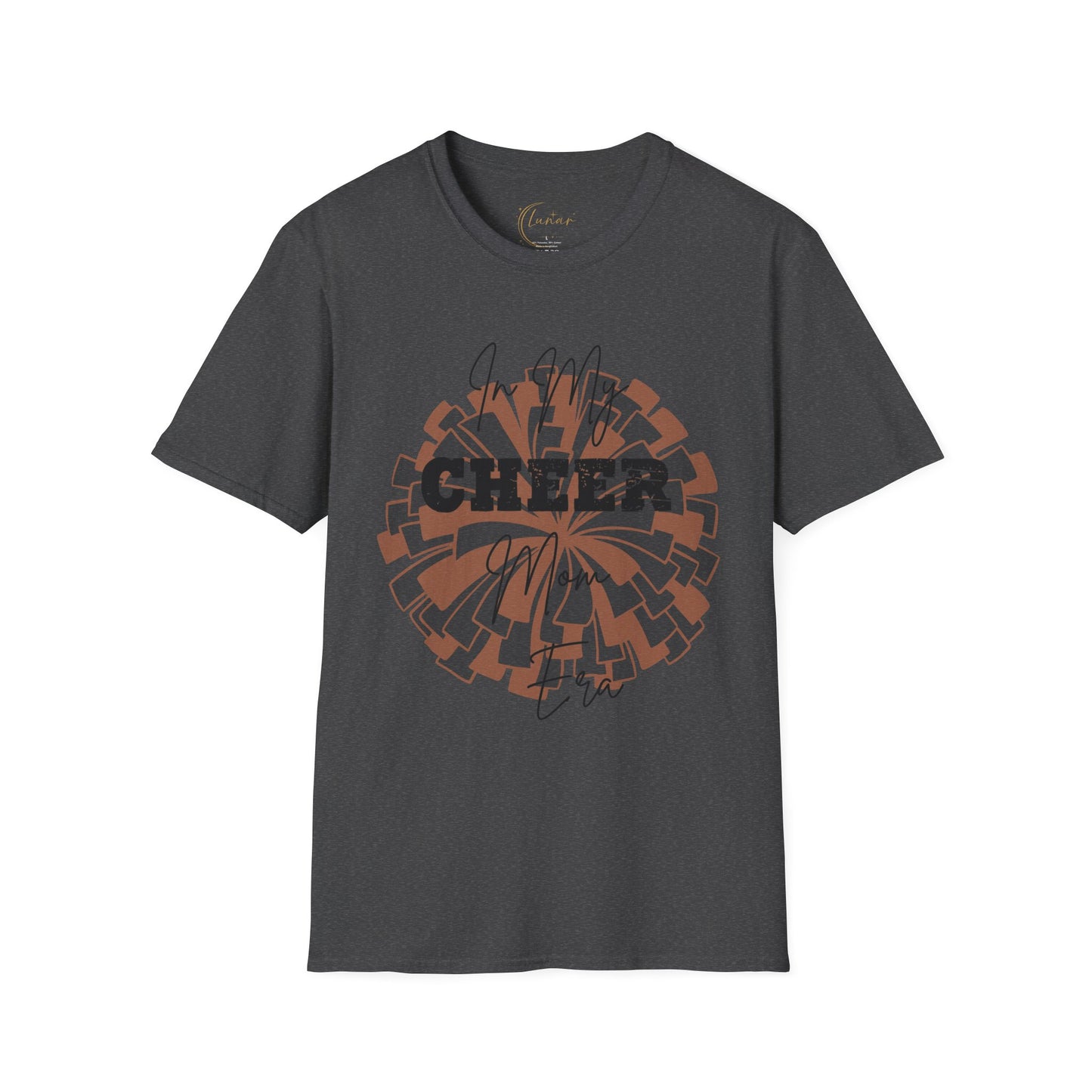 Cheer Mom T-Shirt — "In My Cheer Mom Era" Pom Graphic Tee