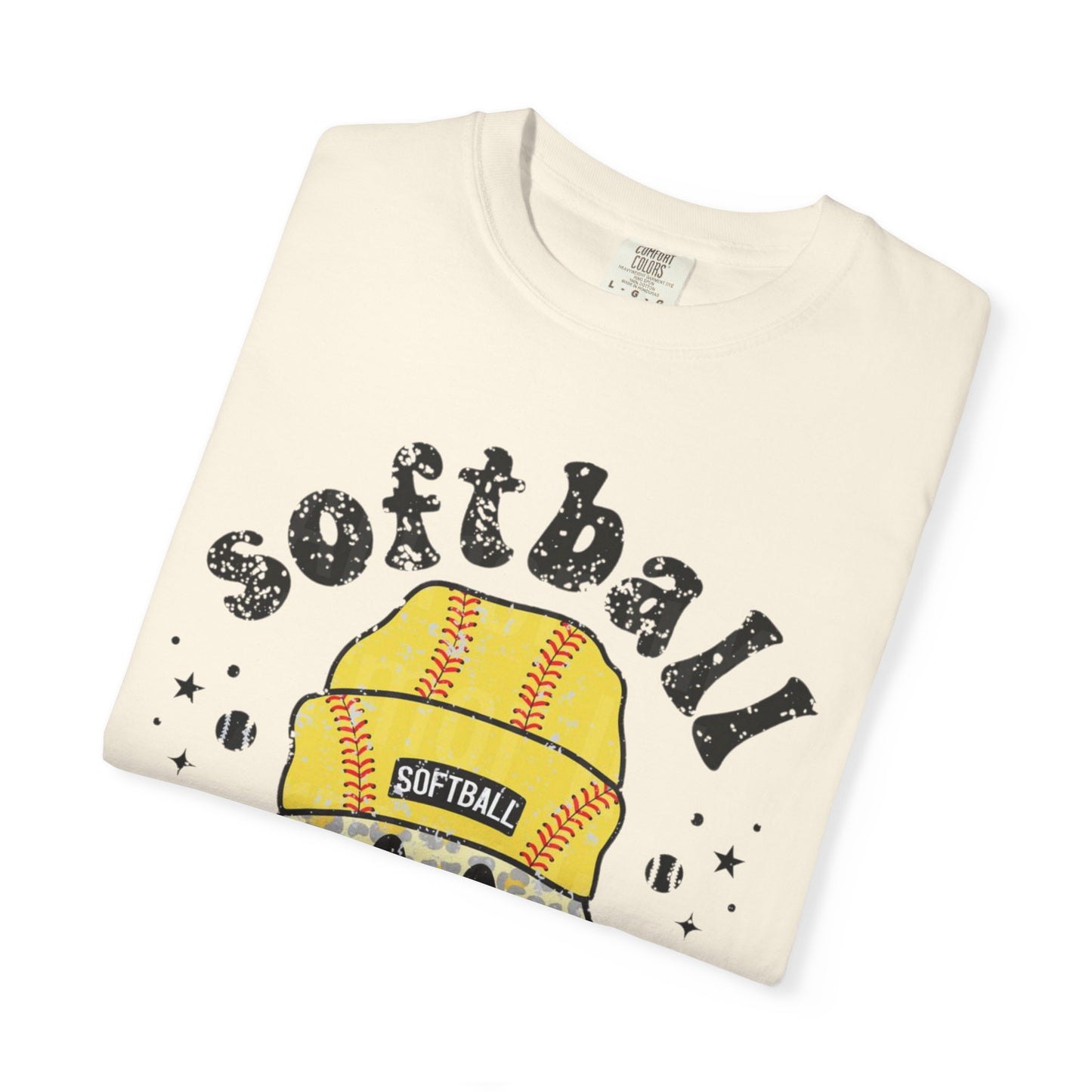 Softball Vibes Smiley T-Shirt