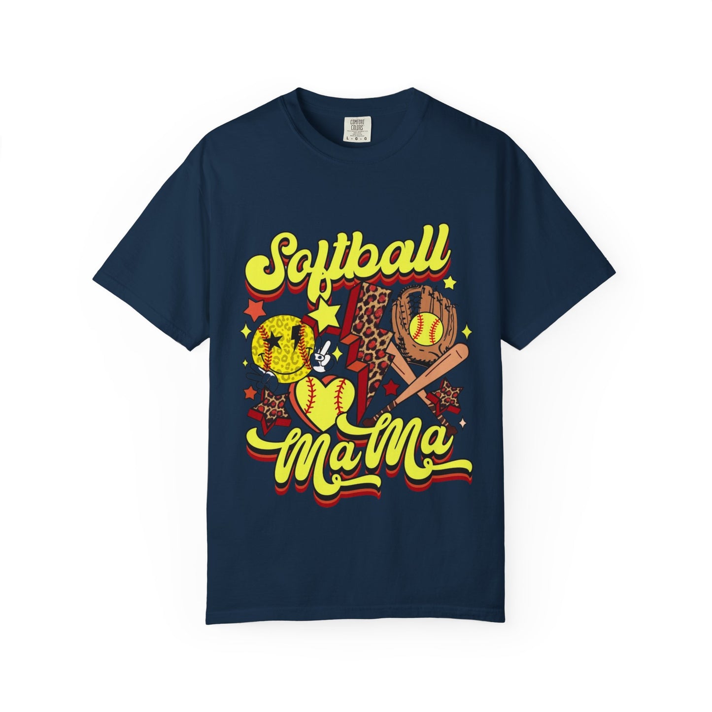Softball Mama T-Shirt — Retro Softball Mom Graphic Tee