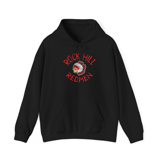 Rock Hill Redmen Hoodie Adult Unisex — Youth Team Spirit Pullover