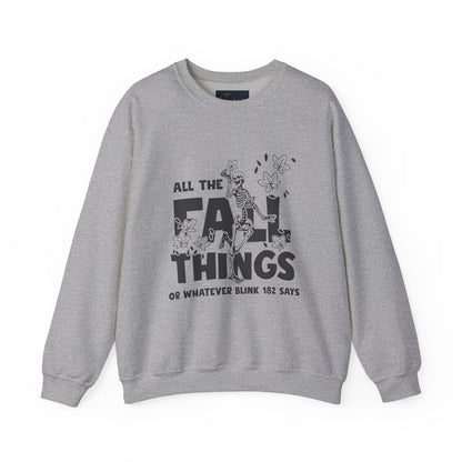 Fall Vibes Crewneck Sweatshirt, ALL THE FALL THINGS.
