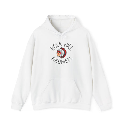 Rock Hill Redmen Hoodie Adult Unisex — Youth Team Spirit Pullover