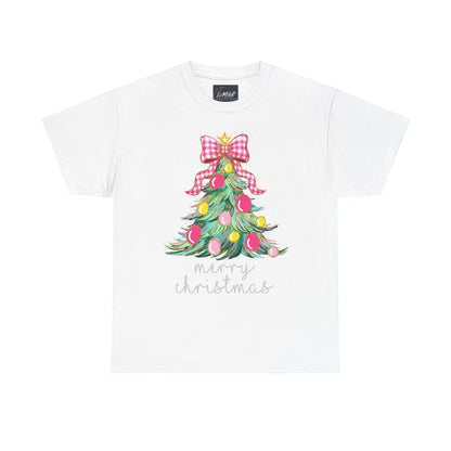 Merry Christmas Tree Unisex Heavy Cotton Tee