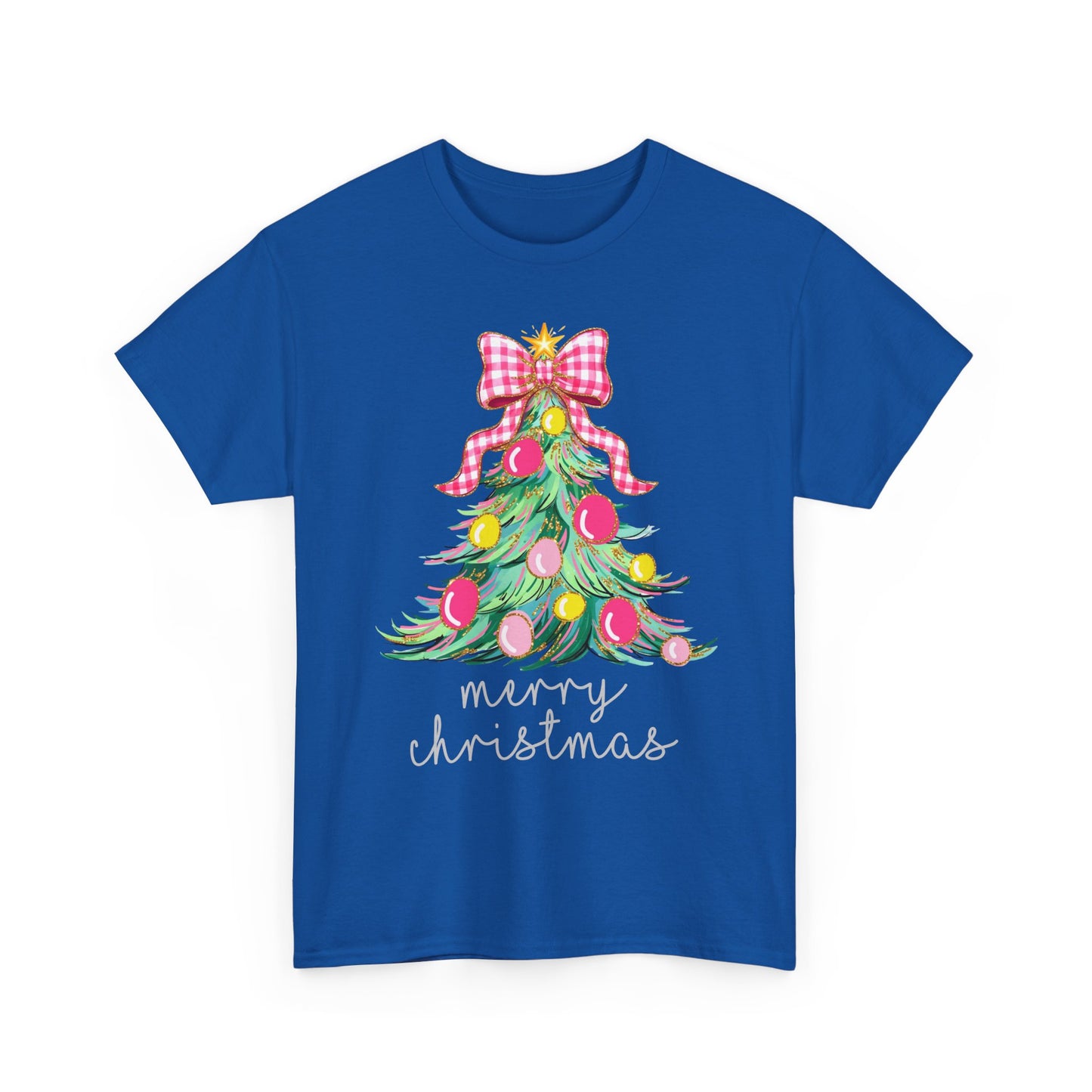 Merry Christmas Tree Unisex Heavy Cotton Tee