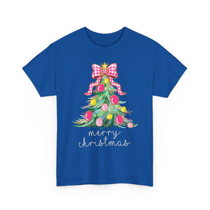 Merry Christmas Tree Unisex Heavy Cotton Tee