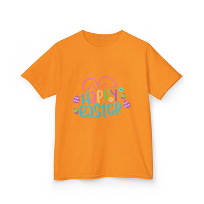 Happy Easter Kids Tee — Bunny Ears & Easter Eggs Holiday Shirt