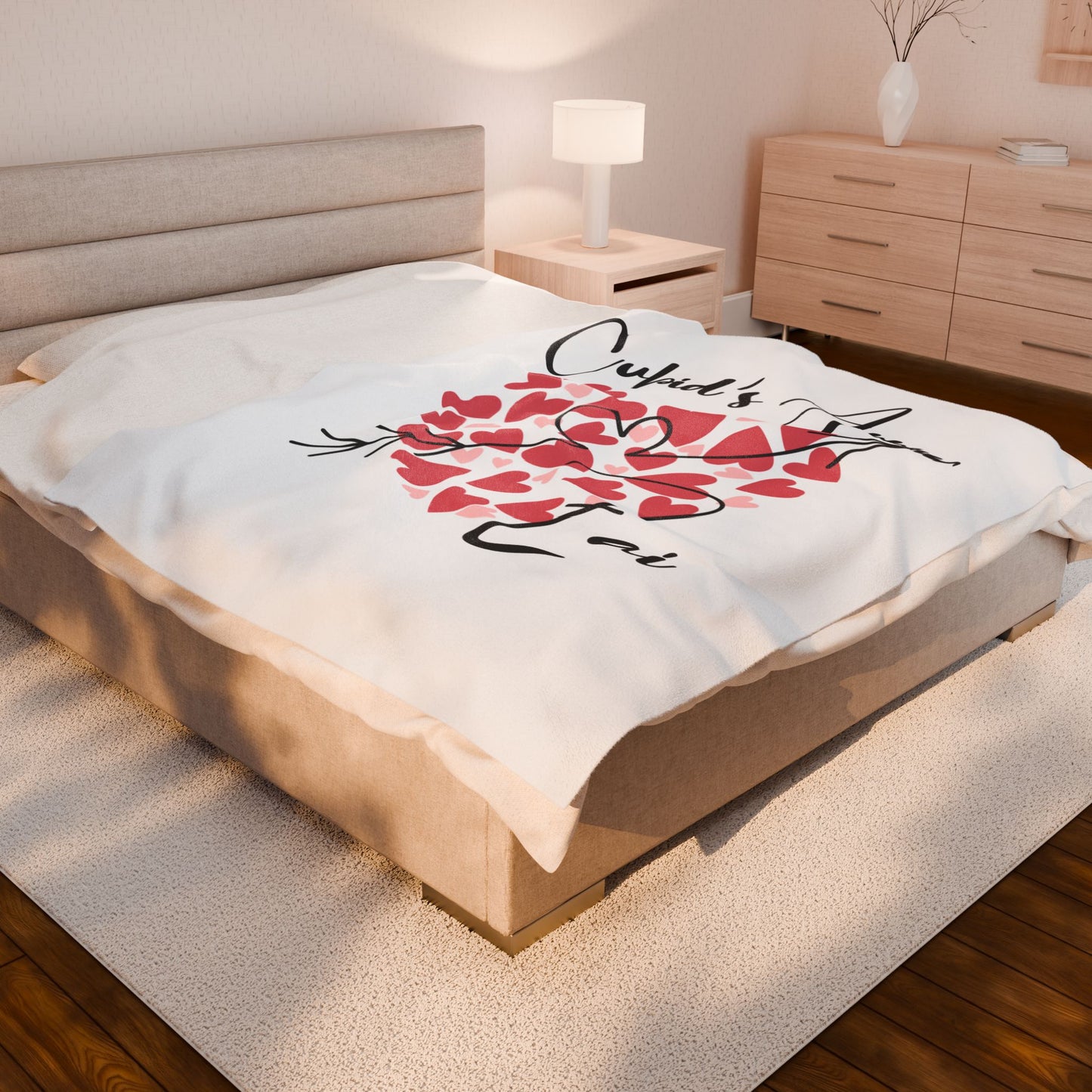 Cupid's Arrow Velveteen Plush Blanket Merch