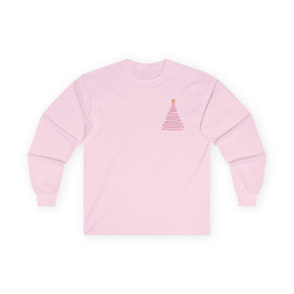 Pink Christmas Unisex Ultra Cotton Long Sleeve Tee