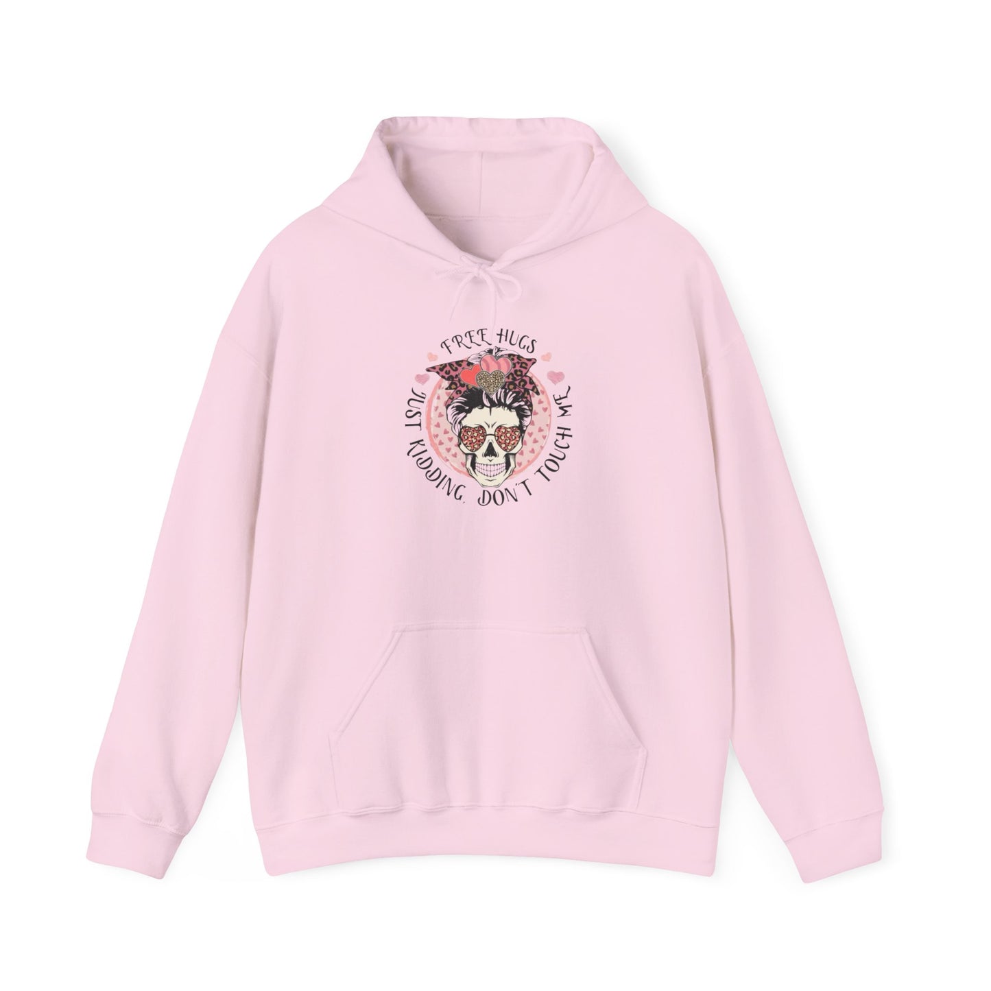 Hoodie — 'I Need Hugs, Just Kidding Don't Touch' Vintage Sloth Graphic Hoodie