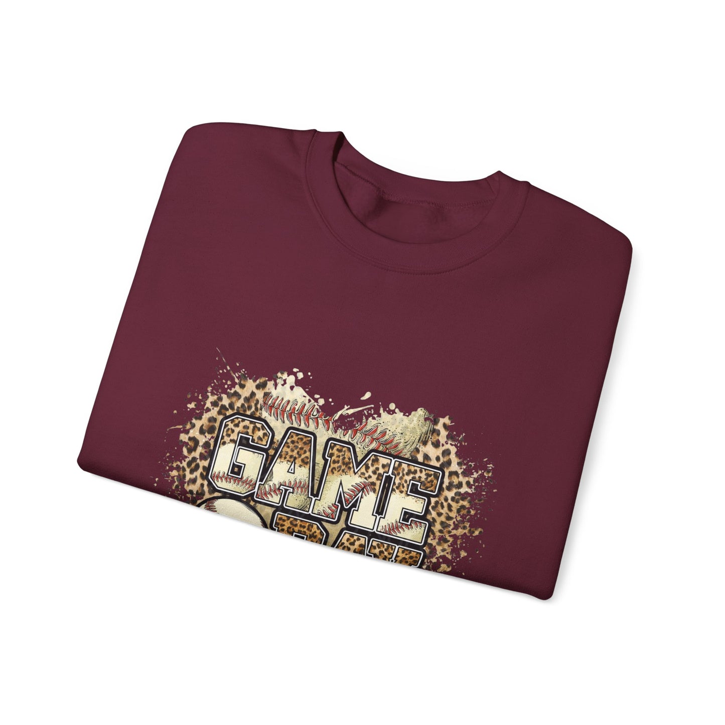 Softball 'Game Day' Crewneck Sweatshirt — Distressed Baseball Design
