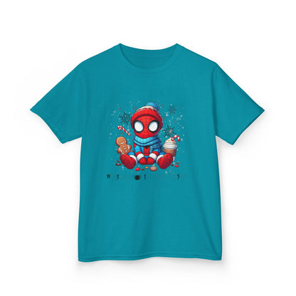 Kids Tee — Cozy Winter Superhero with Cookies & Hot Cocoa