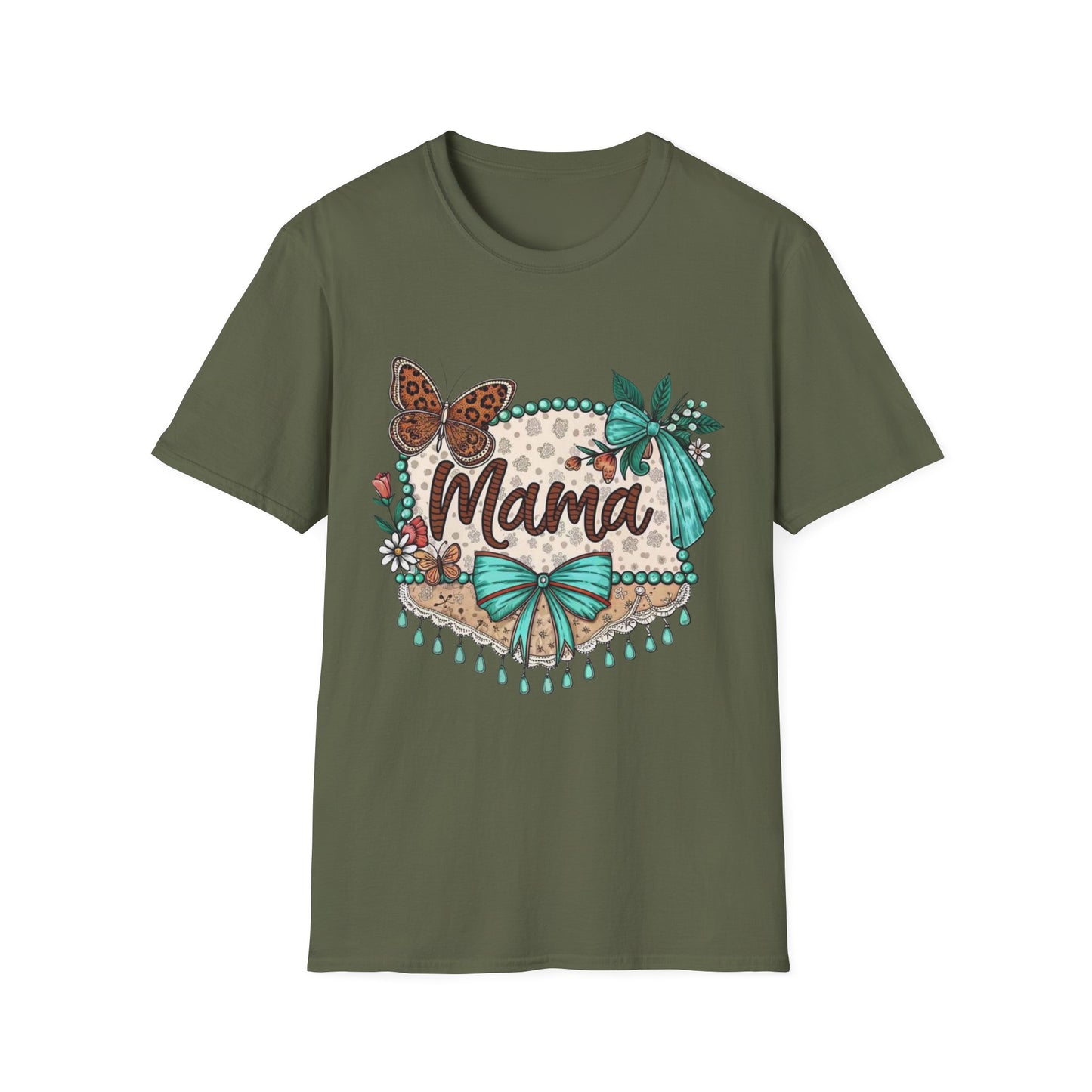 Mama Floral Tee — Boho Butterfly Mother’s Day T-Shirt