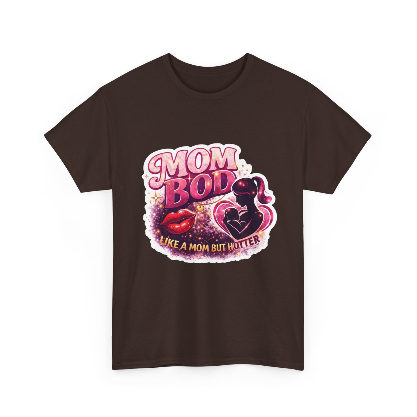 Mom Bod Graphic Tee — "Mom Bod Like A Mom But Hotter" Cute Retro Mother's Day Shirt