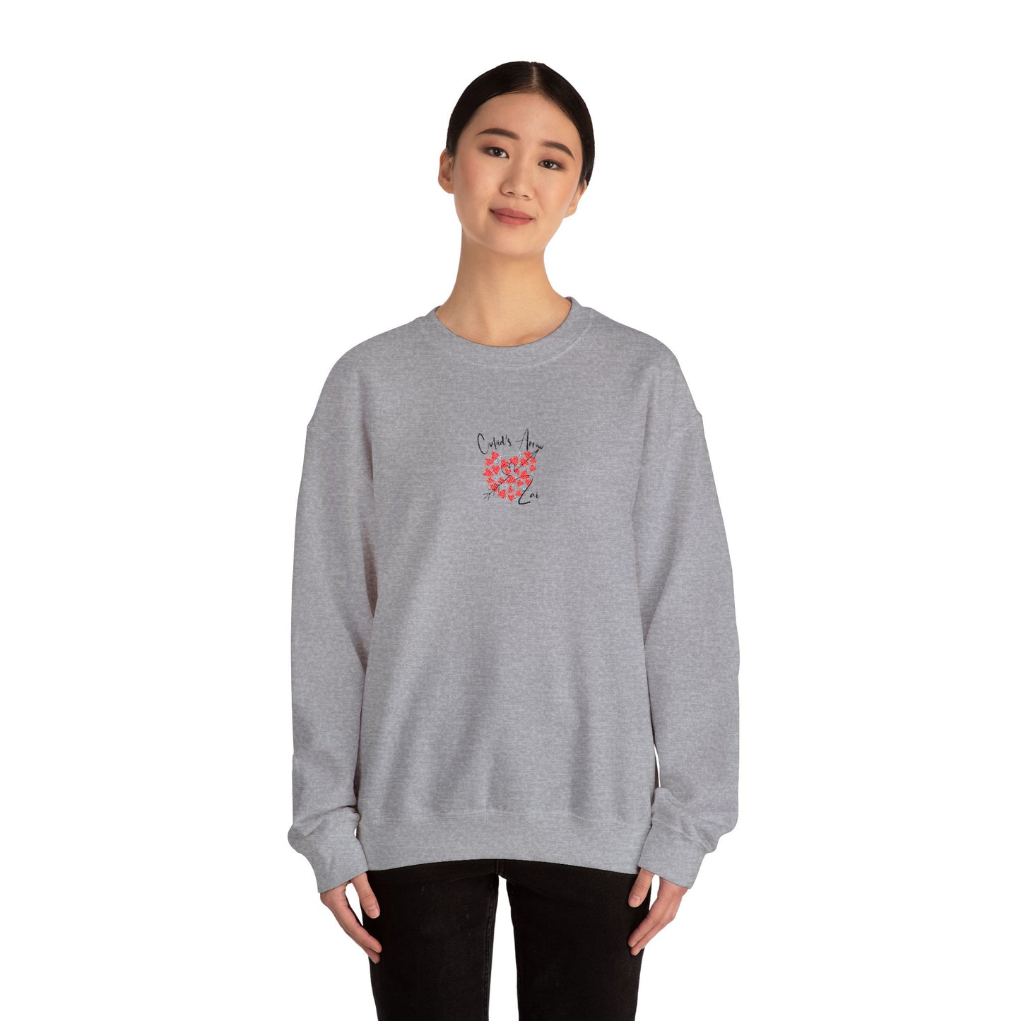 Embroidered Cupid's Arrow Merch-  Crewneck Sweatshirt