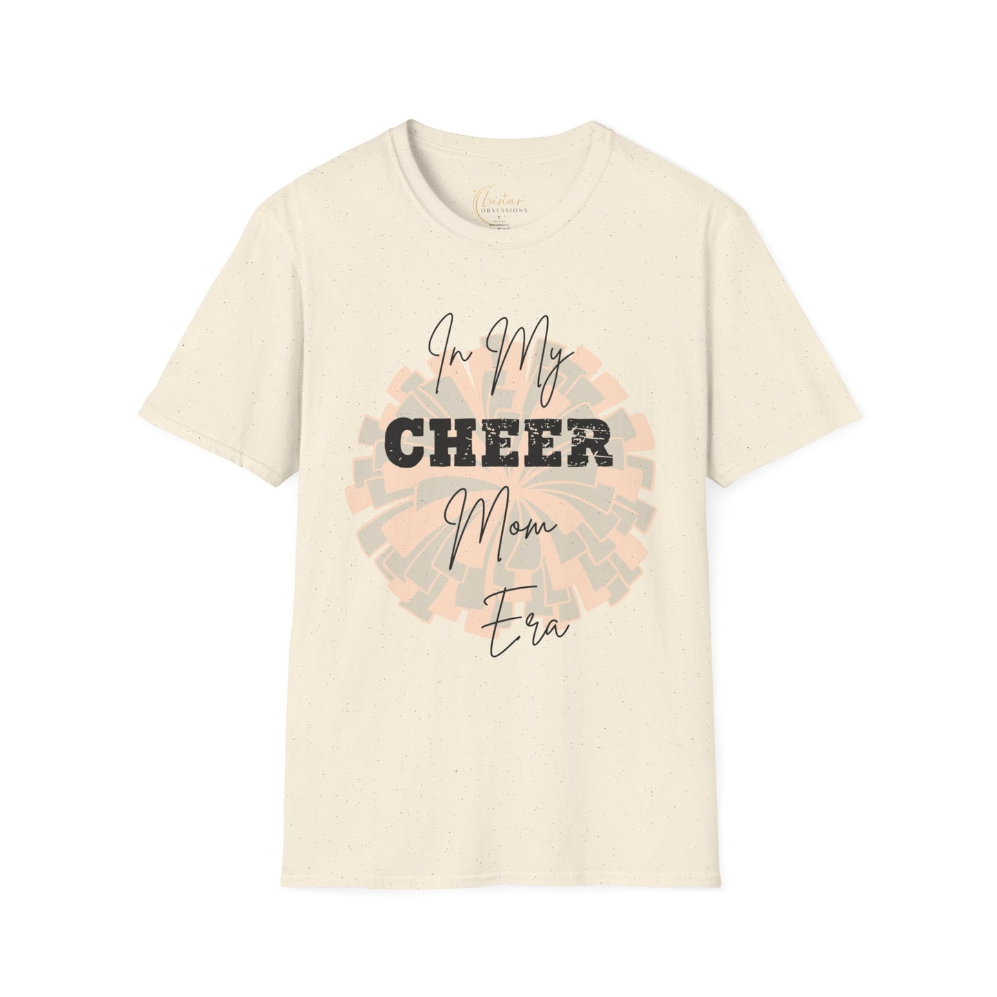 Cheer Mom T-Shirt — "In My Cheer Mom Era" Pom Graphic Tee