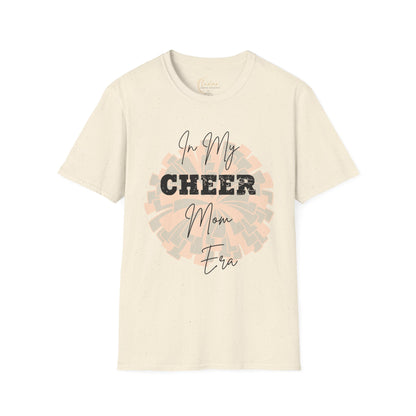 Cheer Mom T-Shirt — "In My Cheer Mom Era" Pom Graphic Tee