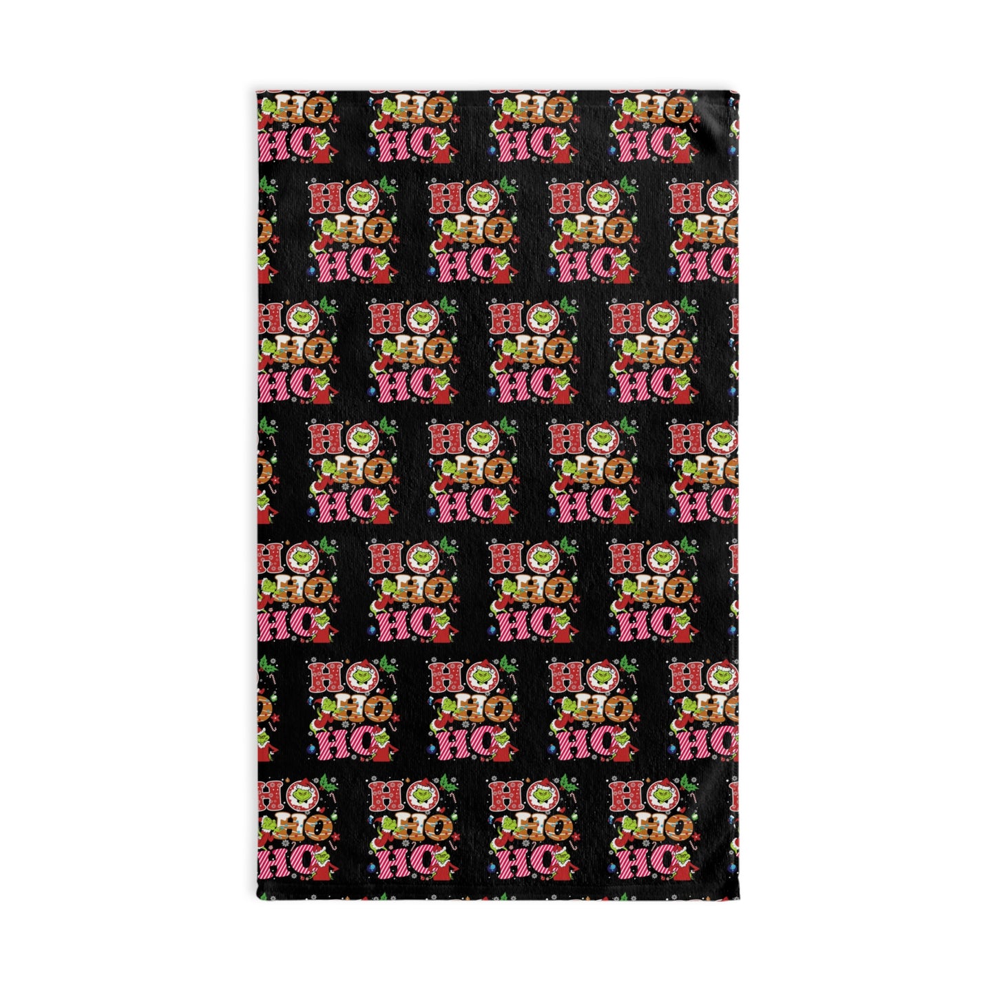 Black- Grinch HoHoHo- Vibrant Hand Towel