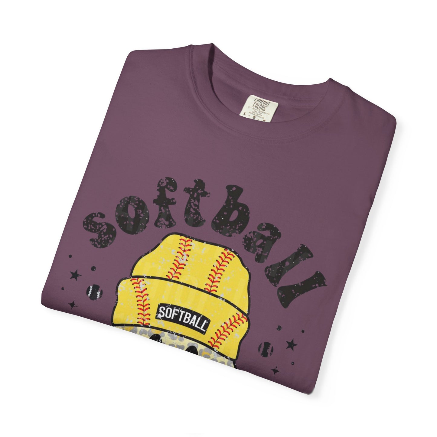 Softball Vibes Smiley T-Shirt