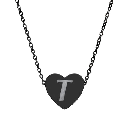 Engravable Heart Necklace — Personalized Initials Pendant