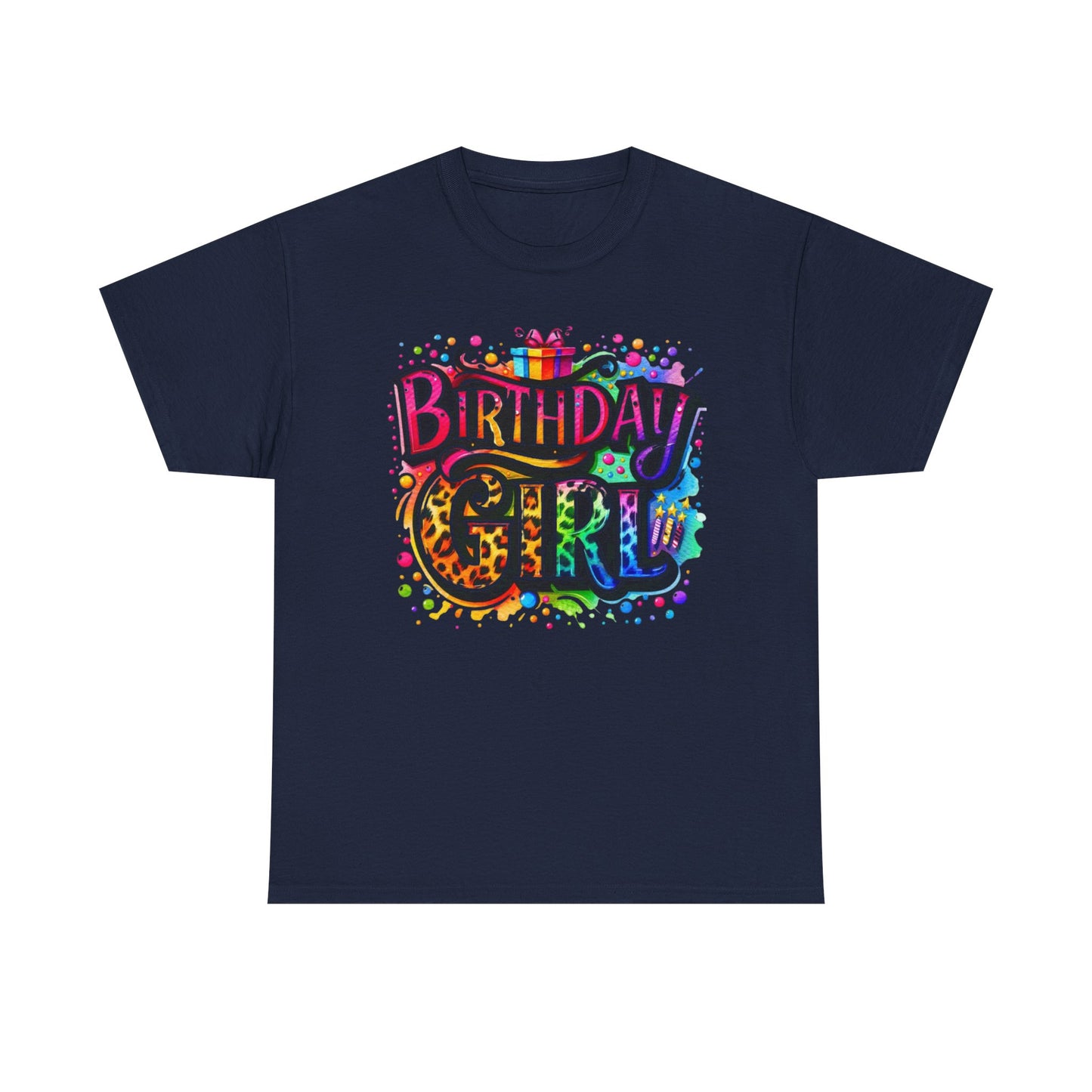 Birthday Girl T-Shirt — Colorful Party Graphic Tee for Her
